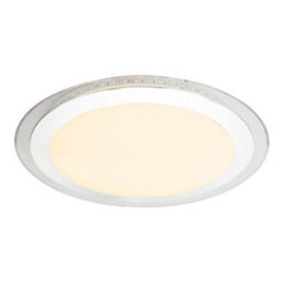 Luminosa Lighting Luminosa Nicole Ii Integrated Led Semi Flush Ceiling Light Chrome Led Dimmable 3000-6000K Remote Control - thumbnail 1