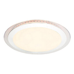 Luminosa Lighting Luminosa Nicole Ii Integrated Led Semi Flush Ceiling Light Chrome Led Dimmable 3000-6000K Remote Control - thumbnail 6