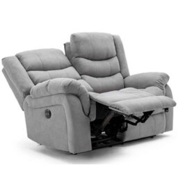More4Homes Seattle Electric Recliner Fabric 1+2 Seater Sofa Set (Grey) - thumbnail 3