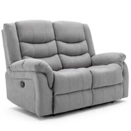 More4Homes Seattle Electric Recliner Fabric 1+2 Seater Sofa Set (Grey) - thumbnail 2