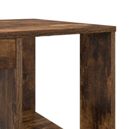 Berkfield Modern Brown Writing Desk Smoked Oak Solid Wood Medium Writing Desk - thumbnail 8