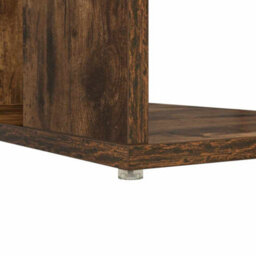 Berkfield Modern Brown Writing Desk Smoked Oak Solid Wood Medium Writing Desk - thumbnail 9