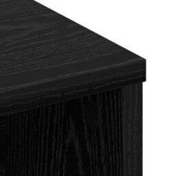 Berkfield Headboard Cabinet With Shelf Black Oak Engineered Wood - thumbnail 8