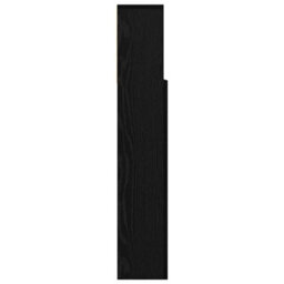 Berkfield Headboard Cabinet With Shelf Black Oak Engineered Wood - thumbnail 6