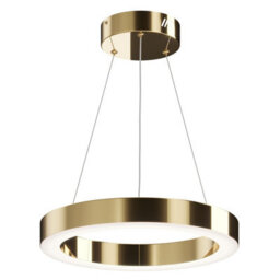 Luminosa Lighting Luminosa Maytoni Saturno Modern Integrated Led Pendant Ceiling Light Brass, 2500Lm, 4000K - thumbnail 3