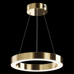 Luminosa Lighting Luminosa Maytoni Saturno Modern Integrated Led Pendant Ceiling Light Brass, 2500Lm, 4000K - thumbnail 2