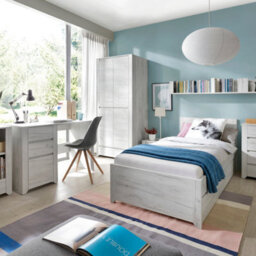 Furniture To Go Angel 2 Door 2 Drawer Fitted Wardrobe In White Craft Oak - thumbnail 5