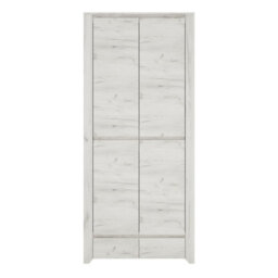 Furniture To Go Angel 2 Door 2 Drawer Fitted Wardrobe In White Craft Oak - thumbnail 2
