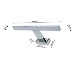 Milagro Shine Chrome Led 7W Wall Lamp Stylish Polished Chrome Light With Ip44 Rating Perfect For Mounting Above A Bathroom Mirror - thumbnail 7