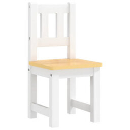 Walplus 4 Piece Children Table And Chair Set White And Beige Mdf - thumbnail 5