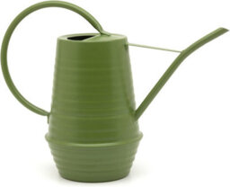 Ckb Ltd Decorative Green Galvanized Ribbed Farmhouse Style Indoor Watering Can With Narrow Spout Small 1.1L (Olive Green) - thumbnail 1