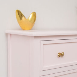 Melody Maison Large Scalloped 3 Drawer Chest Of Drawers - Staunton Pink Range - thumbnail 4