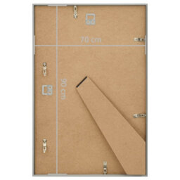 Berkfield Modern Photo Frames Collage 5 Pcs For Wall Or Table Silver 70X90Cm Mdf - thumbnail 8