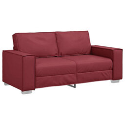 Vidaxl Sofa Chair Wine Red 180 X 78 X 84 Cm Artificial Leather - thumbnail 2