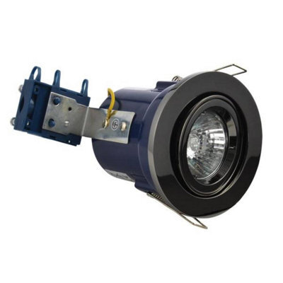 Forum Lighting Forum Electralite Ela-27466-Bchr Yate Fixed Fire Rated Adjustable Downlight - Black Chrome (11950) - image 1