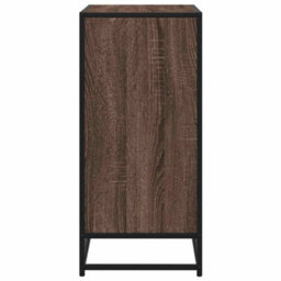Berkfield Sideboard Brown Oak 68X35X76 Cm Engineered Wood And Metal - thumbnail 5
