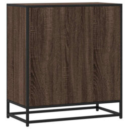 Berkfield Sideboard Brown Oak 68X35X76 Cm Engineered Wood And Metal - thumbnail 6