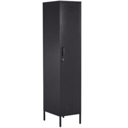 Beliani Storage Unit Frome Metal Black