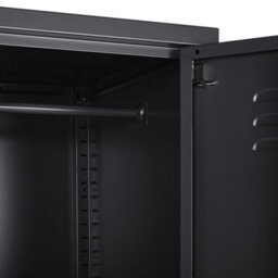 Beliani Storage Unit Frome Metal Black - thumbnail 7