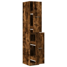 Walplus Apothecary Cabinet Smoked Oak 30X41X174.5 Cm Engineered Wood - thumbnail 2