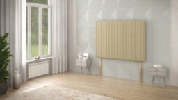 Somnior Beds Somnior  2Ft6 Eleanor Small Single 32 Inches Wheat Linen Headboard With Wooden Struts - thumbnail 1