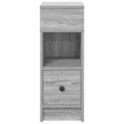 Berkfield Bedside Cabinet With Drawer Grey Sonoma 25X31X66 Cm - thumbnail 4