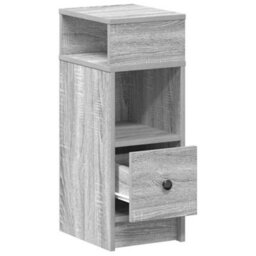 Berkfield Bedside Cabinet With Drawer Grey Sonoma 25X31X66 Cm - thumbnail 5