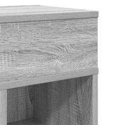 Berkfield Bedside Cabinet With Drawer Grey Sonoma 25X31X66 Cm - thumbnail 9