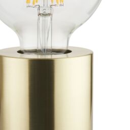 Harbour Studio Reno Cylinder Satin Gold Effect Table Lamp Base - thumbnail 4