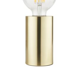 Harbour Studio Reno Cylinder Satin Gold Effect Table Lamp Base - thumbnail 5
