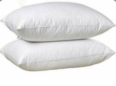 ARLinens Pack Of 2 Hollowfibre Bounce Back Pillows Anti-Allergy Hotel Quality Soft & Plump Bedding Pillows - image 1