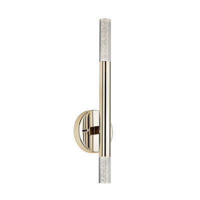 Luminosa Lighting Luminosa One Up Down Integrated Led Wall Lamp, French Gold, 3000K, 900Lm
