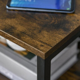Bedside Cabinet Table Wood Effect Nightstand 2 Drawer Shelf - thumbnail 5