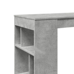 Berkfield Bar Table With Racks Concrete Grey 102X50X103.5 Cm Engineered Wood - thumbnail 7