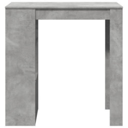Berkfield Bar Table With Racks Concrete Grey 102X50X103.5 Cm Engineered Wood - thumbnail 4