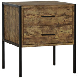 Lassic Vida Designs Brooklyn Dark Wood 2 Drawer Bedside Cabinet (H)500mm (W)430mm (D)400mm - thumbnail 7