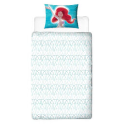 Little Mermaid Reversible Duvet Set Blue/white (Single) - thumbnail 3