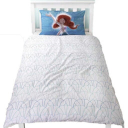 Little Mermaid Reversible Duvet Set Blue/white (Single) - thumbnail 5