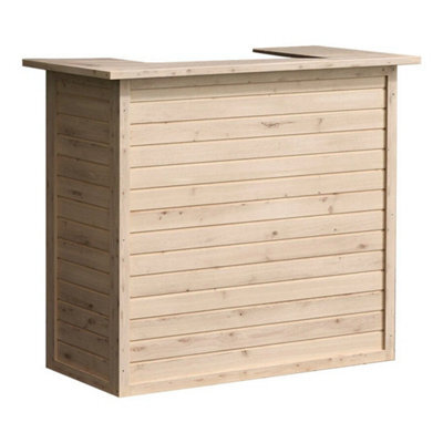 Corner 3 Wall Home Drinks Bar Table High Counter Mini Pub Garden Reception Desks - image 1