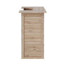 Corner 3 Wall Home Drinks Bar Table High Counter Mini Pub Garden Reception Desks - thumbnail 3