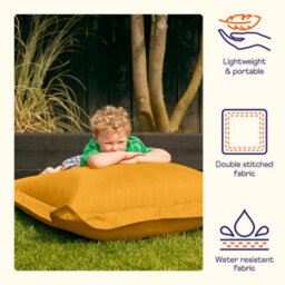 icon Kids Bazaar Bag Ochre Yellow Indoor Outdoor Kids Bean Bag - thumbnail 4