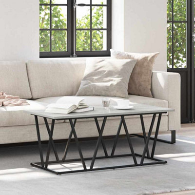 Berkfield Grey Sonoma Coffee Table 100X50X40 Cm Made Of Engineered Wood And Metal - image 1