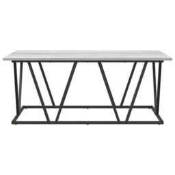 Berkfield Grey Sonoma Coffee Table 100X50X40 Cm Made Of Engineered Wood And Metal - thumbnail 4