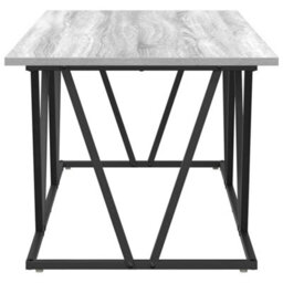 Berkfield Grey Sonoma Coffee Table 100X50X40 Cm Made Of Engineered Wood And Metal - thumbnail 5