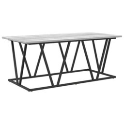 Berkfield Grey Sonoma Coffee Table 100X50X40 Cm Made Of Engineered Wood And Metal - thumbnail 6