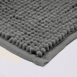 Aspire Homeware Quick Dry Chenille Bathmat Soft Water Absorbent Shower Mat Non-Slip Floor Mat, Grey (L)60Cm X (W)40Cm - thumbnail 2