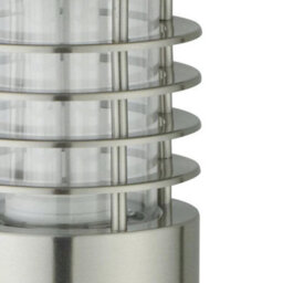 First Choice Lighting Set Of 2 Bloom Brushed Stainless Steel Outdoor Post Lights - thumbnail 6