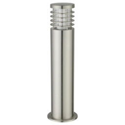 First Choice Lighting Set Of 2 Bloom Brushed Stainless Steel Outdoor Post Lights - thumbnail 3