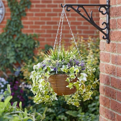 Regal Lilac Bloom Artificial Hanging Basket - image 1