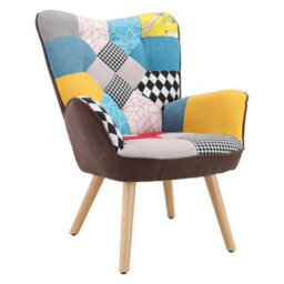 Fabric Leisure Armchair Lounge Sofa Club Living Room Chair - thumbnail 6